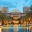 Hilton Ras Al Khaimah Resort Pool at Night
