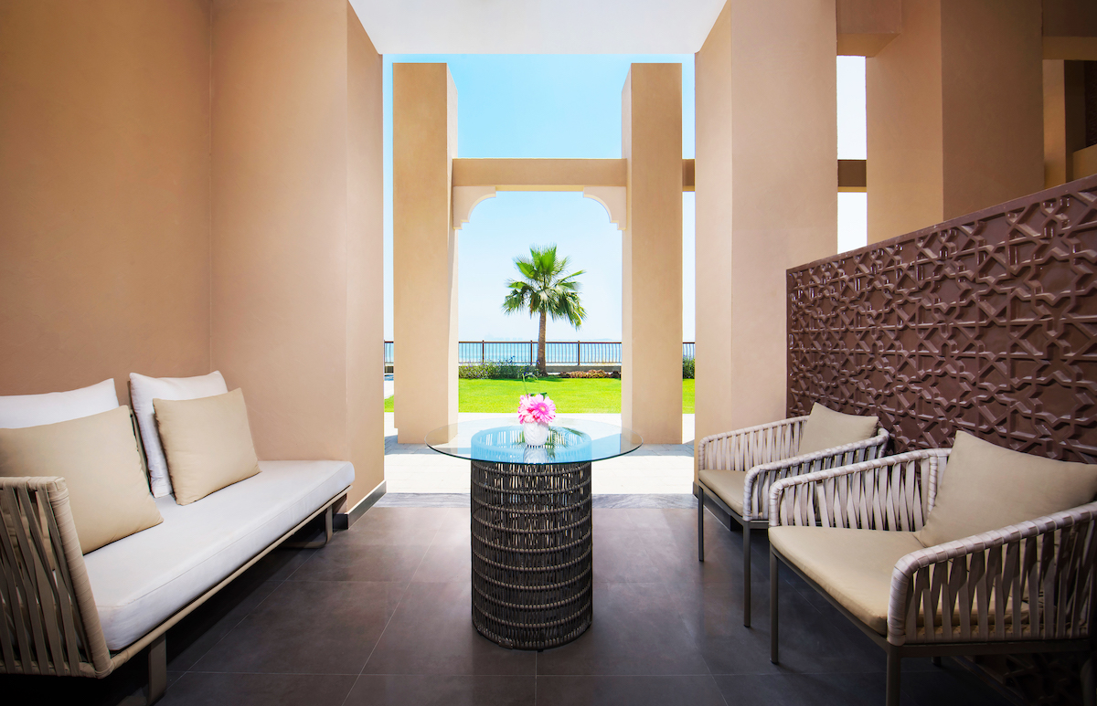 Doubletree by Hilton Resort Spa Marjan Bay Club three bedroom suite terrace 2